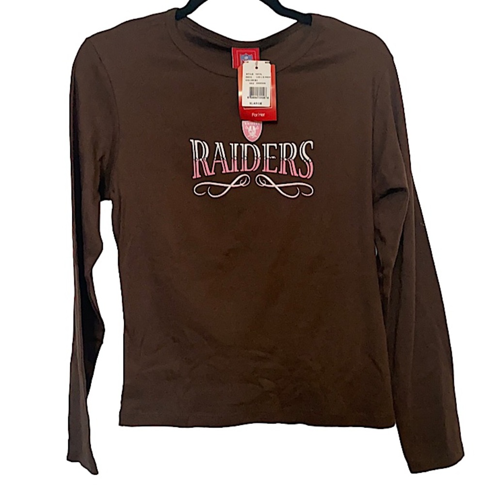 RAIDERS NFL NWT for her brown/pink/white size XL
